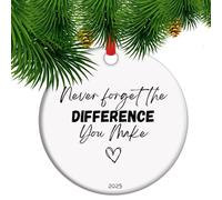 Never Forget The Difference You Make Ornament, Difference Maker Gift, Thank You Gift for Nurse, Teacher Appreciation Ornament