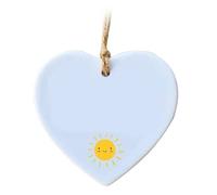 Never Forget The Difference You Make Ornament Heartful Appreciation Gift Acrylic Hanging Heart Sign for Teacher Tutor Family Friends Coworker Employee Christmas Tree Home Decor Keepsake (Heart A)