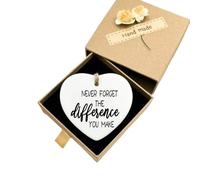 Never Forget The Difference You Make,Thank You Gift,Suitable For Friends,Gift For Women, Men, Colleagues, Teachers, Managers, Farewell, Leaving (Never Forget The Difference You Make)