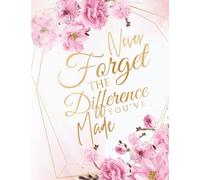never forget the difference you've made: Appreciation Gifts for Women| teacher retirement gifts from coworkers| Professionals Who Have Made a Big Impact on People s Lives