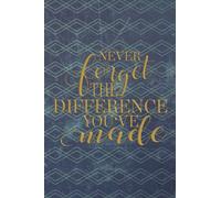 Never Forget The Difference You've Made: Male Teacher Gift | 120 Lined Pages Notebook A5 6x9 | Appreciation Gift (Year End/Retirement/Thank You)