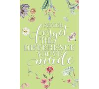 Never Forget The Difference You've Made: Teacher/Teaching Assistant Gift | 120 Lined Pages Notebook A5 6x9 | Appreciation Gift (Year End/Retirement/Thank You)