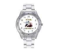 Never Forget Twin Towers 911 Quartz Wrist Watch Stainless Steel Watches for Men Women Easy to Read