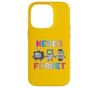 Never Forget Vintage Nostalgia Tech Retro Old School Pixels Case for iPhone 14 Pro