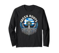 Never Forget Your Greek Roots - Greece Heritage Pride Design Long Sleeve T-Shirt