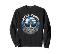 Never Forget Your Greek Roots - Greece Heritage Pride Design Sweatshirt