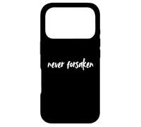 Never Forsaken Deuteronomy Faith Quote Case for iPhone 17 Pro