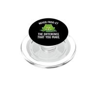 Never frog-et The Difference That You Make Funny Frog PopSockets PopGrip for MagSafe