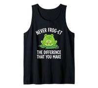 Never Frog-et The Difference that You Make Funny Frog Tank Top