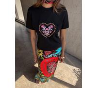 Never Fully Dressed Pure Cotton Printed T-Shirt Black