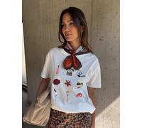 Never Fully Dressed Pure Cotton Printed T-Shirt White