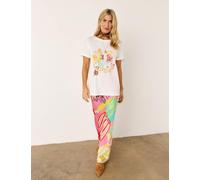 Never Fully Dressed Pure Cotton Printed T-Shirt White Mix