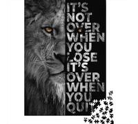 Never Give Up 1000-Piece Puzzle for Adults, 70x50cm/1000pcs, A Relaxed Project for Colder Days; Low-dust Card Pieces for Tidy Sorting