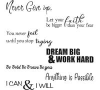 Never Give up Arch Backdrop Decor Decal, I Can I Will Decor, Anniversary Birthday Party Photo Shoot Props Supplies