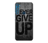 Never Give Up Case Cover For Motorola One Fusion+