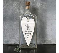 ‘Never Give Up’ Long Porcelain Heart