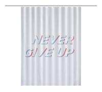 Never Give Up-pink-T-shirt-sweatshirtDurable Heavy Duty Shower Curtain, Thick Polyester, Rustproof Grommets, Weighted Hem - Weighted Shower Curtains, Bath Curtains Shower53.54x70.87Inch(136x180cm)