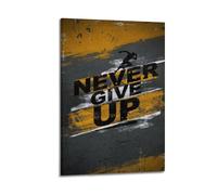 Never Give Up Wall Art, Runner-themed Print, Motivational Poster, Persistent Canvas Picture Poster Decorative Painting Canvas Wall Posters And Art Picture Print Modern Family Bedroom Decor Posters 12x