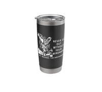 Never Go Out Without Your Wingman St. Michael The Archangel Stainless Steel Insulated Tumbler