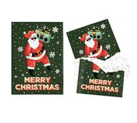 Never Gonna Give You Up Christmas Card | 2 Pack Funny Music Greeting Cards | Santa Blessing Prank Christmas Card Singing Non Stop | Musical Christmas Cards for Family and Friends