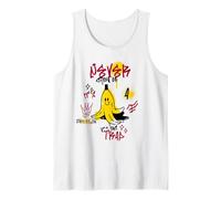 Never Grow Up It's A Trap (Funny Banana Graffiti Graphic) Tank Top