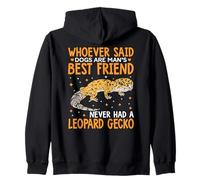 Never Had A Leopard Gecko Reptile Crested Gecko Pet Lizard Zip Hoodie
