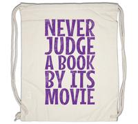 Never Judge A Book By Its Movie Drawstring Bag Cover Fun Bad Film Adaptions