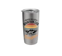 Never Killed A Mountain Lion But Choked A Cougar Stainless Steel Insulated Tumbler