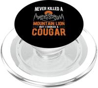 NEVER KILLED A MOUNTAIN LION BUT I CHOKED A COUGAR PopSockets PopGrip for MagSafe