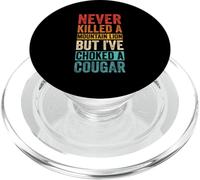 NEVER KILLED A MOUNTAIN LION BUT I'VE CHOKED A COUGAR PopSockets PopGrip for MagSafe