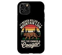Never Killed a Mountain Lion Funny Cougar Hunting Retro Case for iPhone 11 Pro