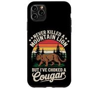 Never Killed a Mountain Lion Funny Cougar Hunting Retro Case for iPhone 11 Pro Max