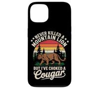 Never Killed a Mountain Lion Funny Cougar Hunting Retro Case for iPhone 13