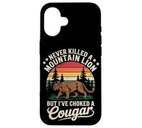 Never Killed a Mountain Lion Funny Cougar Hunting Retro Case for iPhone 16