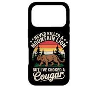Never Killed a Mountain Lion Funny Cougar Hunting Retro Case for iPhone 17 Pro