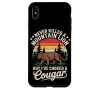 Never Killed a Mountain Lion Funny Cougar Hunting Retro Case for iPhone XS Max