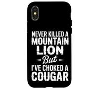 Never Killed a Mountain Lion Funny Cougar Hunting Vintage Case for iPhone X/XS