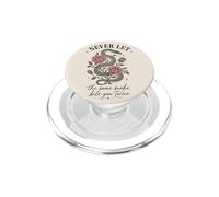Never Let The Same Snake Bite You Twice Serpent Rose PopSockets PopGrip for MagSafe