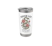 Never Let The Same Snake Bite You Twice Serpent Rose Stainless Steel Insulated Tumbler