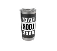 Never Look Back Flipped Overcome Challenges Stainless Steel Insulated Tumbler