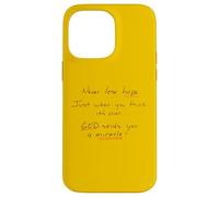 Never Lose Hope God Works Miracles Case for iPhone 14 Pro Max