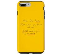 Never Lose Hope God Works Miracles Case for iPhone 7 Plus/8 Plus