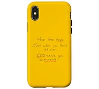 Never Lose Hope God Works Miracles Case for iPhone X/XS
