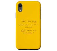 Never Lose Hope God Works Miracles Case for iPhone XR