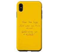 Never Lose Hope God Works Miracles Case for iPhone XS Max