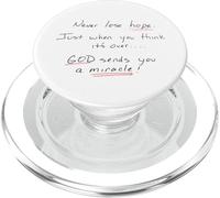 Never Lose Hope God Works Miracles PopSockets PopGrip for MagSafe