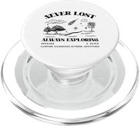 Never Lost Always Exploring Offline & Alive (Nature Graphic) PopSockets PopGrip for MagSafe