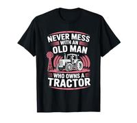 Never Mess with an Old Man Who Owns A Tractor, Farming T-Shirt