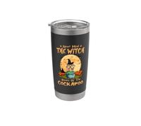 Never Mind The Witch Beware of Cockapoo Dog Halloween Stainless Steel Insulated Tumbler