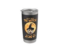 Never Mind The Witch Beware of The Cat Halloween Costume Stainless Steel Insulated Tumbler